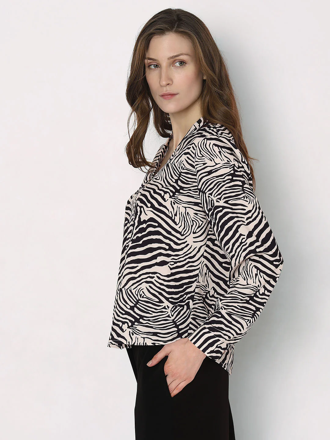 Beige Animal Print Top - Image 3