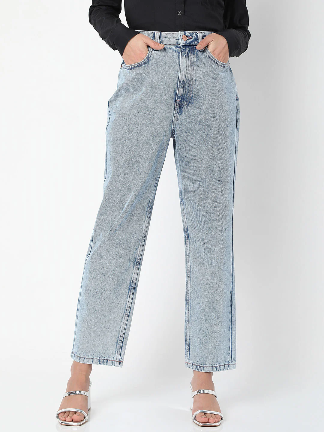 Light Blue Mom Jeans - Image 2