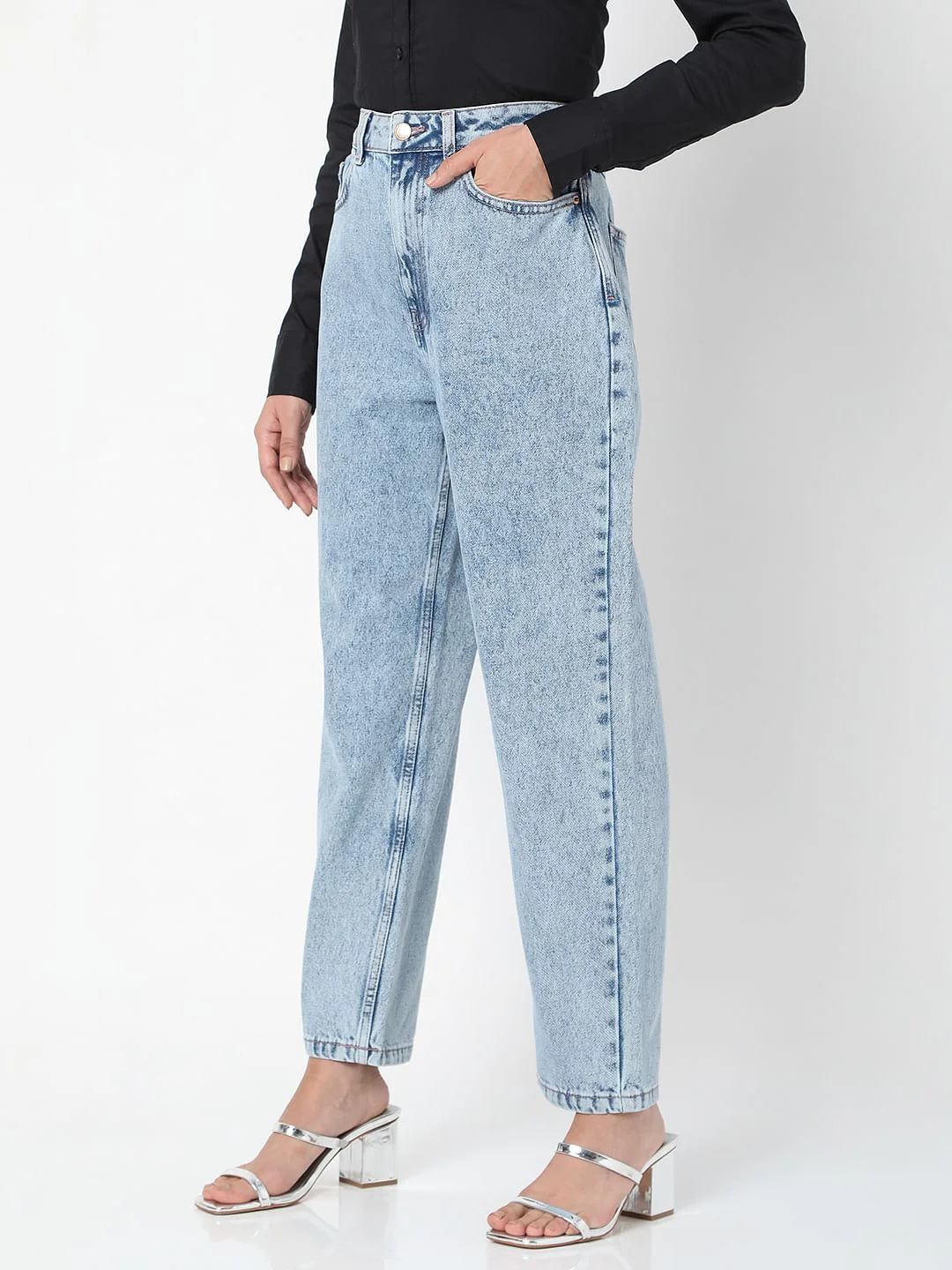 Light Blue Mom Jeans - Image 3