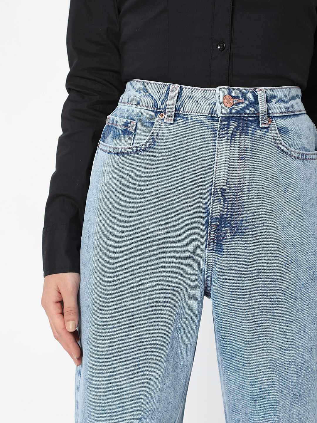 Light Blue Mom Jeans - Image 5