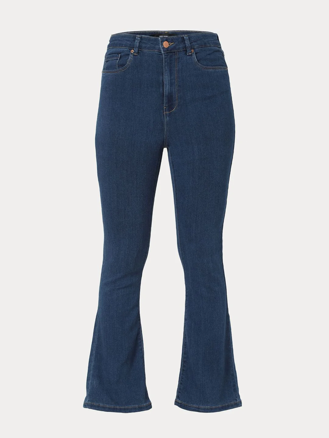 Blue High Waist Bootcut Jeans - Image 7