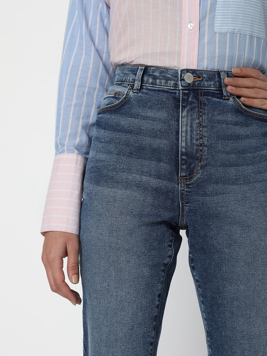 Blue High Waist Wendy Skinny Jeans - Image 5