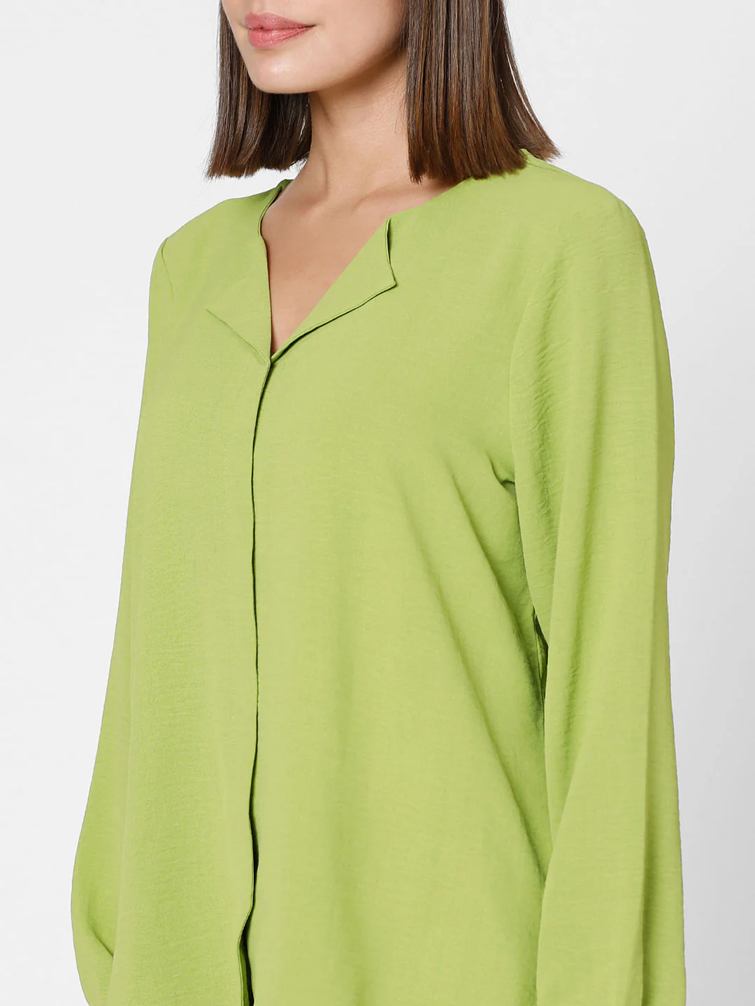 Green Folded Collar Top - Image 8