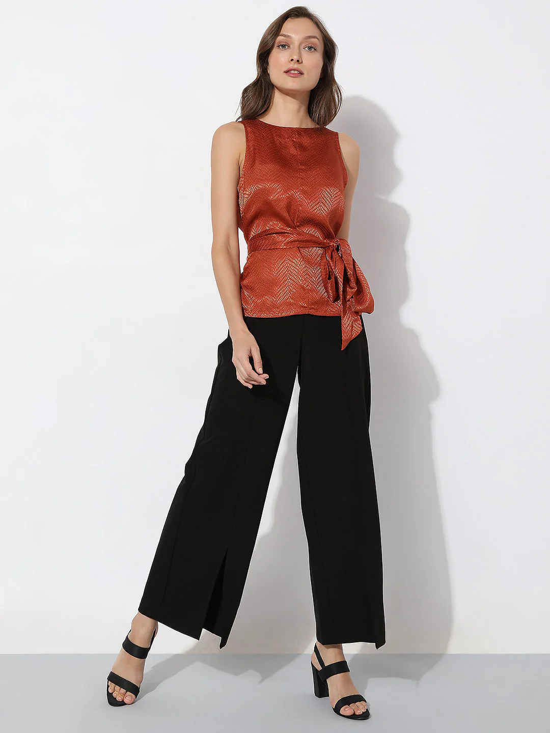 Rust Red Tie-Up Top - Image 5