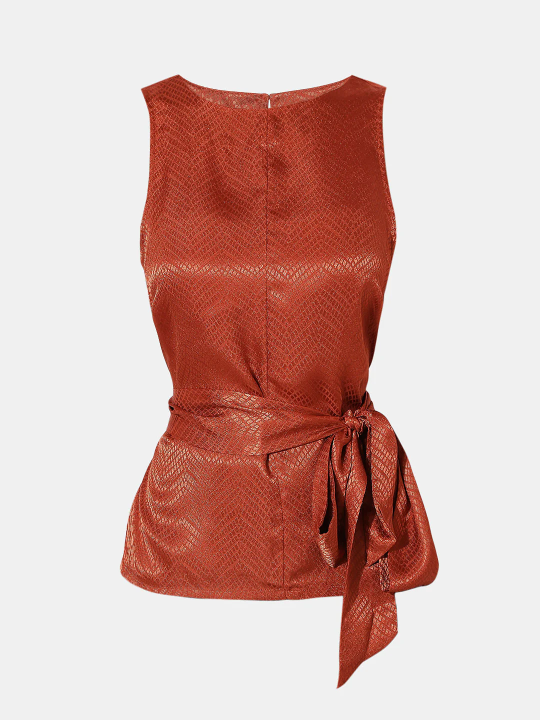 Rust Red Tie-Up Top - Image 7