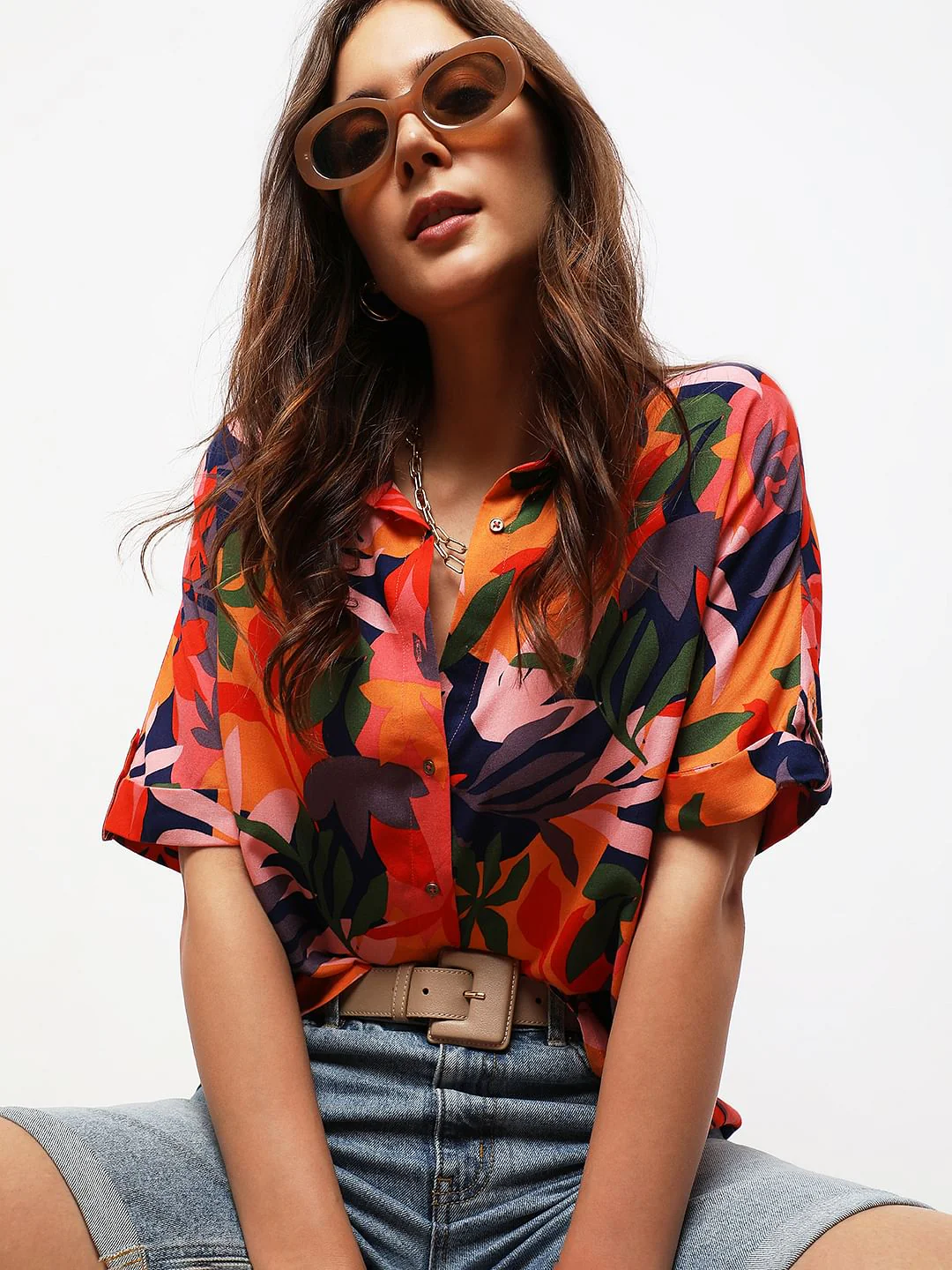 Pink Floral Shirt