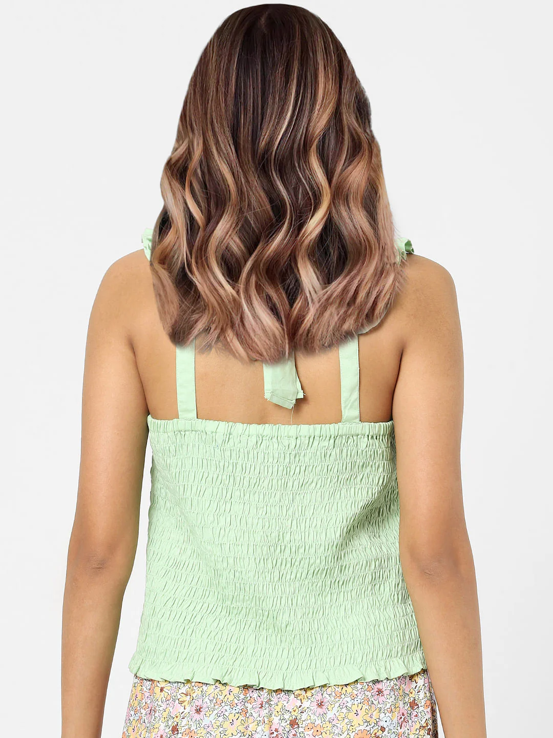 Green Smocked Top - Image 3