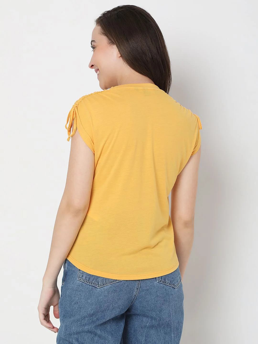 Yellow Graphic Print T-Shirt - Image 4