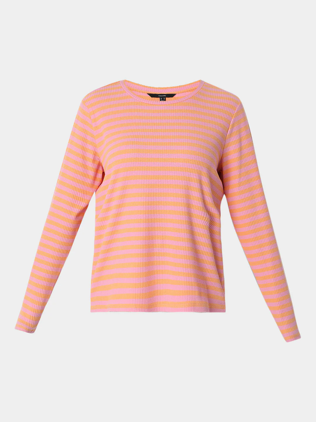 Pink Striped Full Sleeves T-Shirt - Image 7