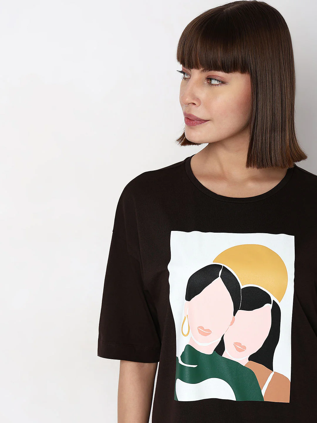 Black Graphic Print T-Shirt - Image 6