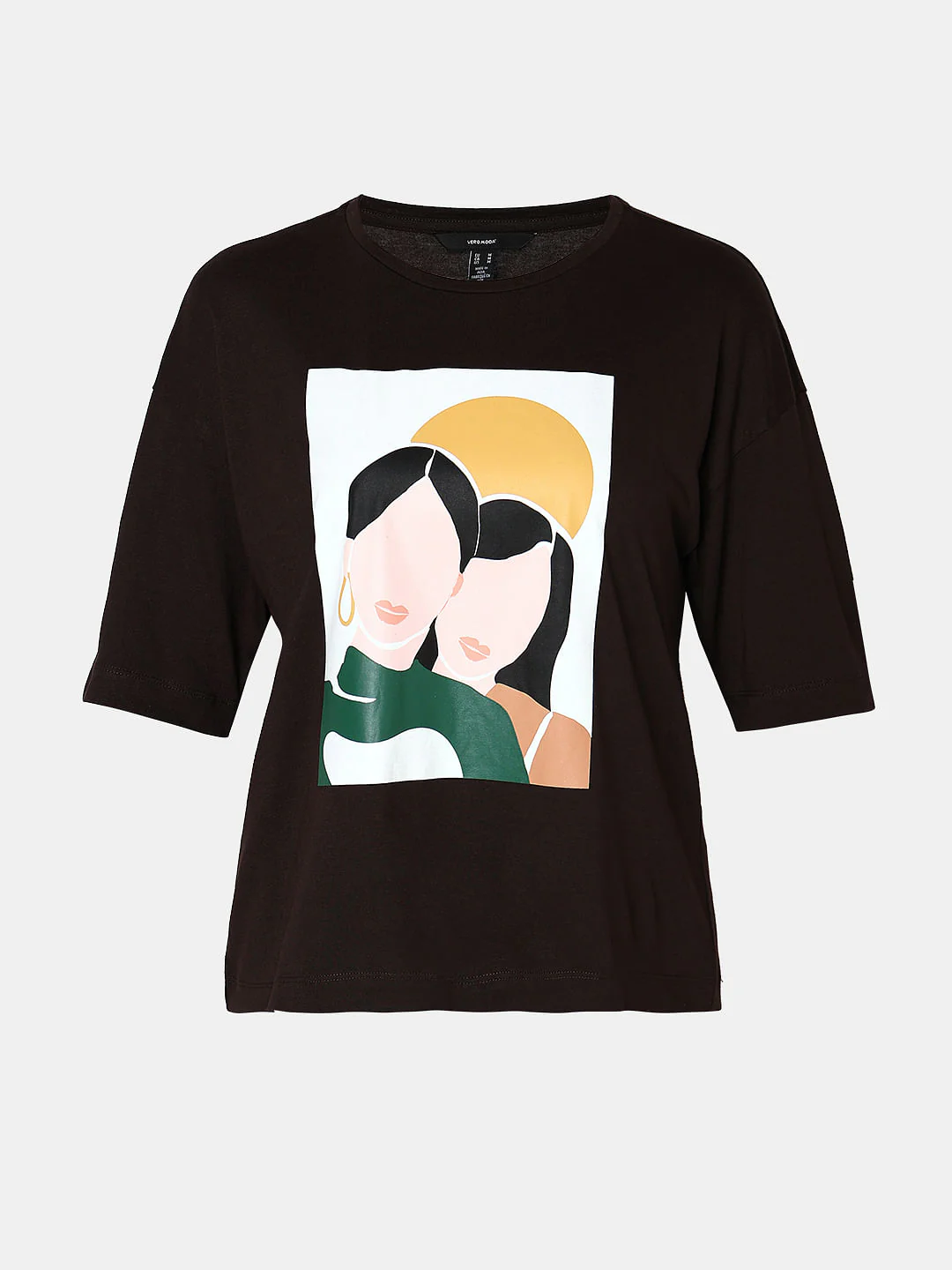 Black Graphic Print T-Shirt - Image 7