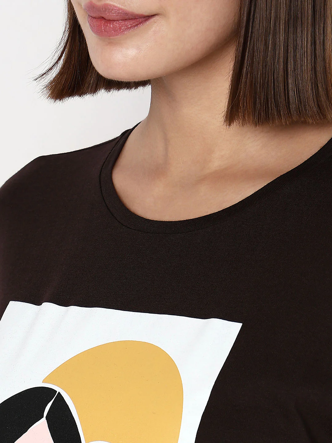 Black Graphic Print T-Shirt - Image 8