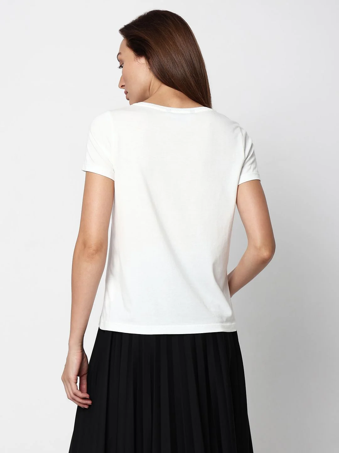 White Graphic Print T-Shirt - Image 4