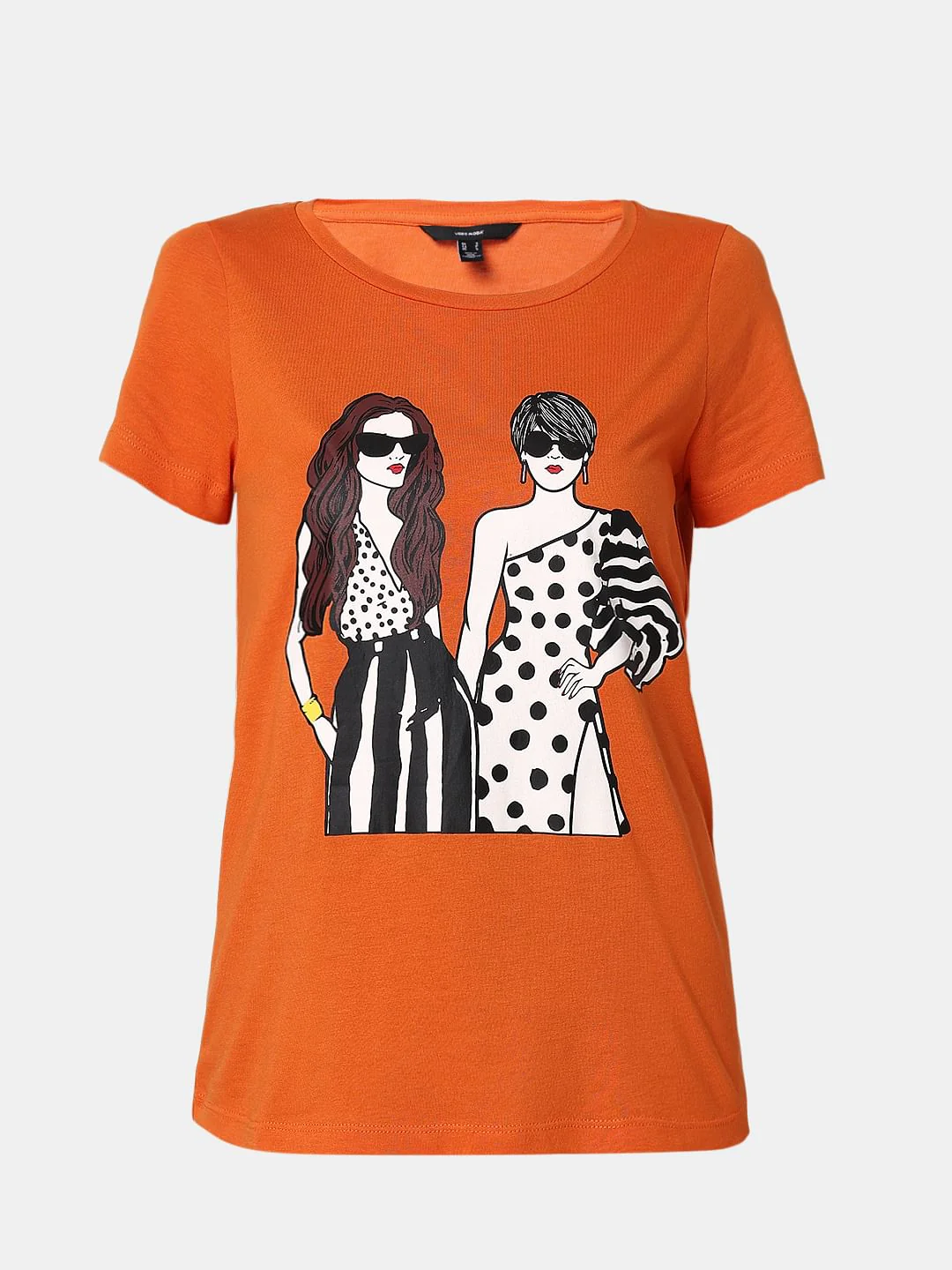 Orange Graphic Print T-Shirt - Image 7