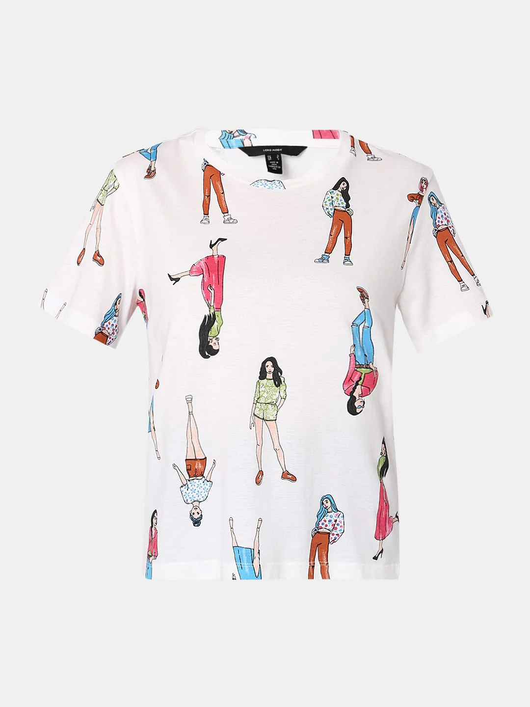 White Graphic Print T-Shirt - Image 7