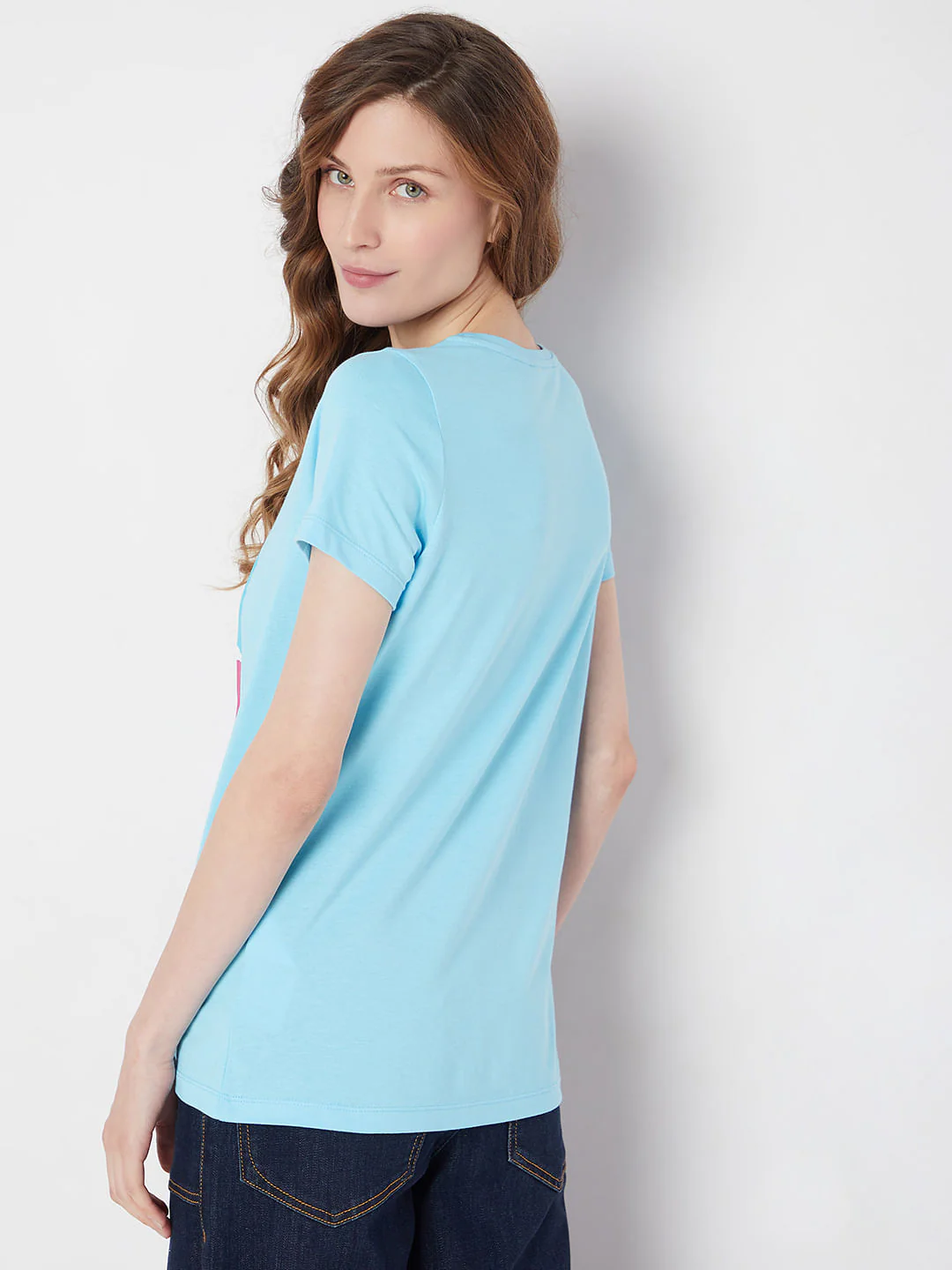 Blue Graphic Print T-Shirt - Image 4