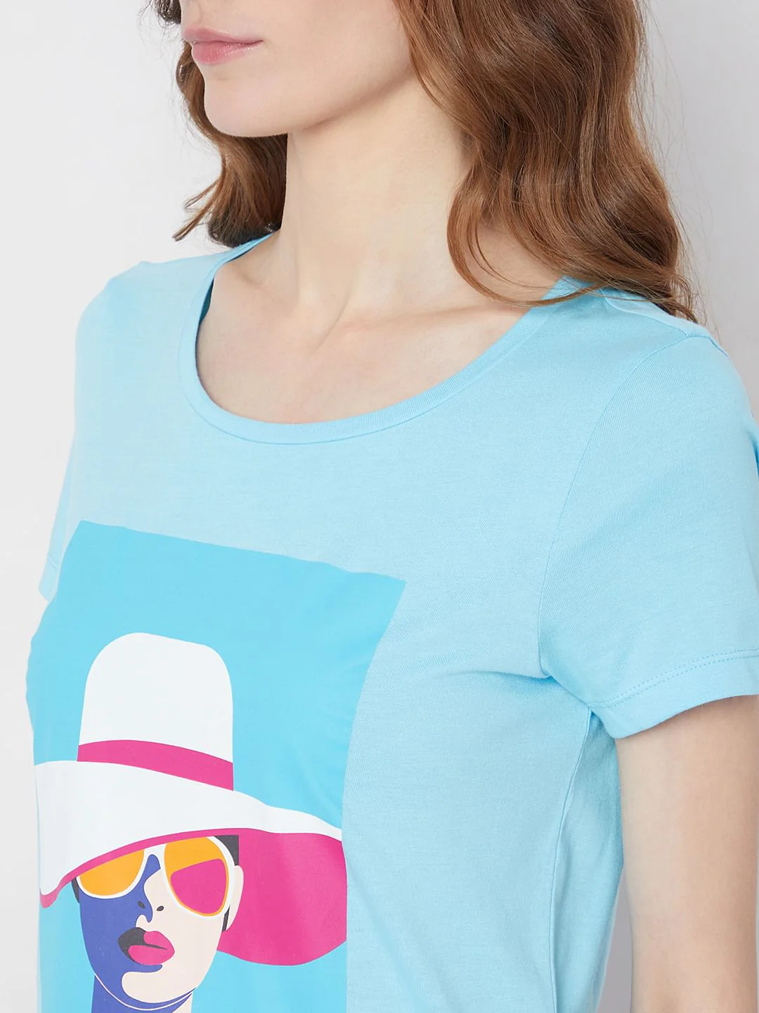 Blue Graphic Print T-Shirt - Image 8