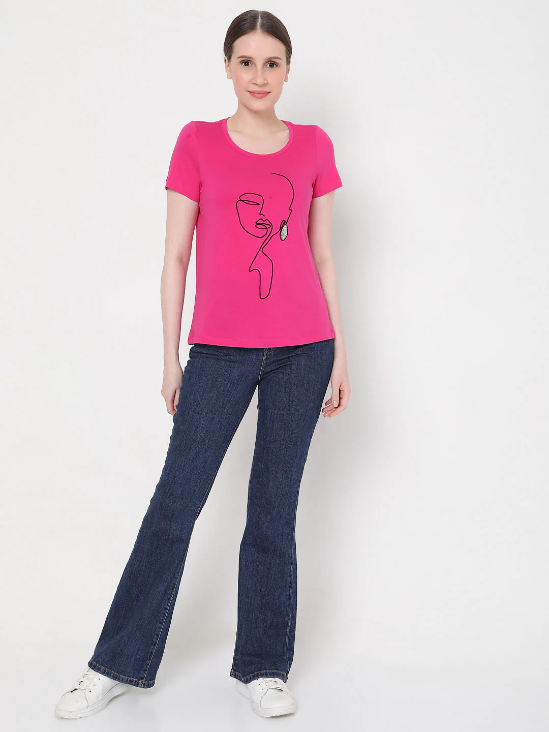 Pink Graphic Print T-Shirt - Image 5