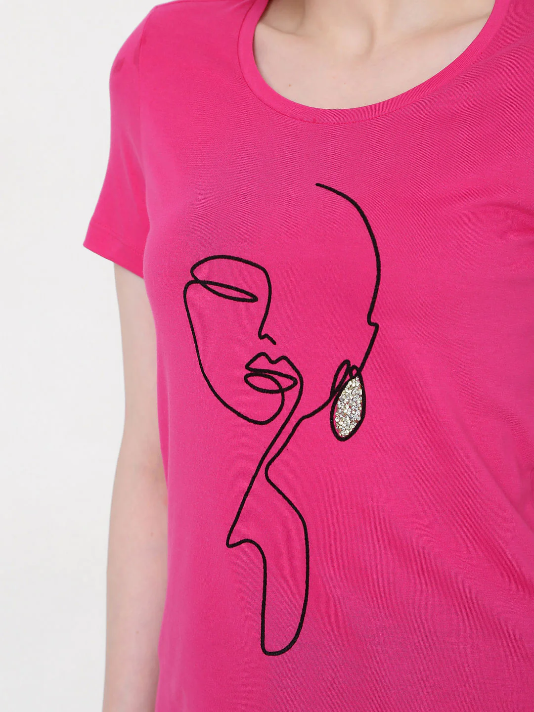 Pink Graphic Print T-Shirt - Image 6