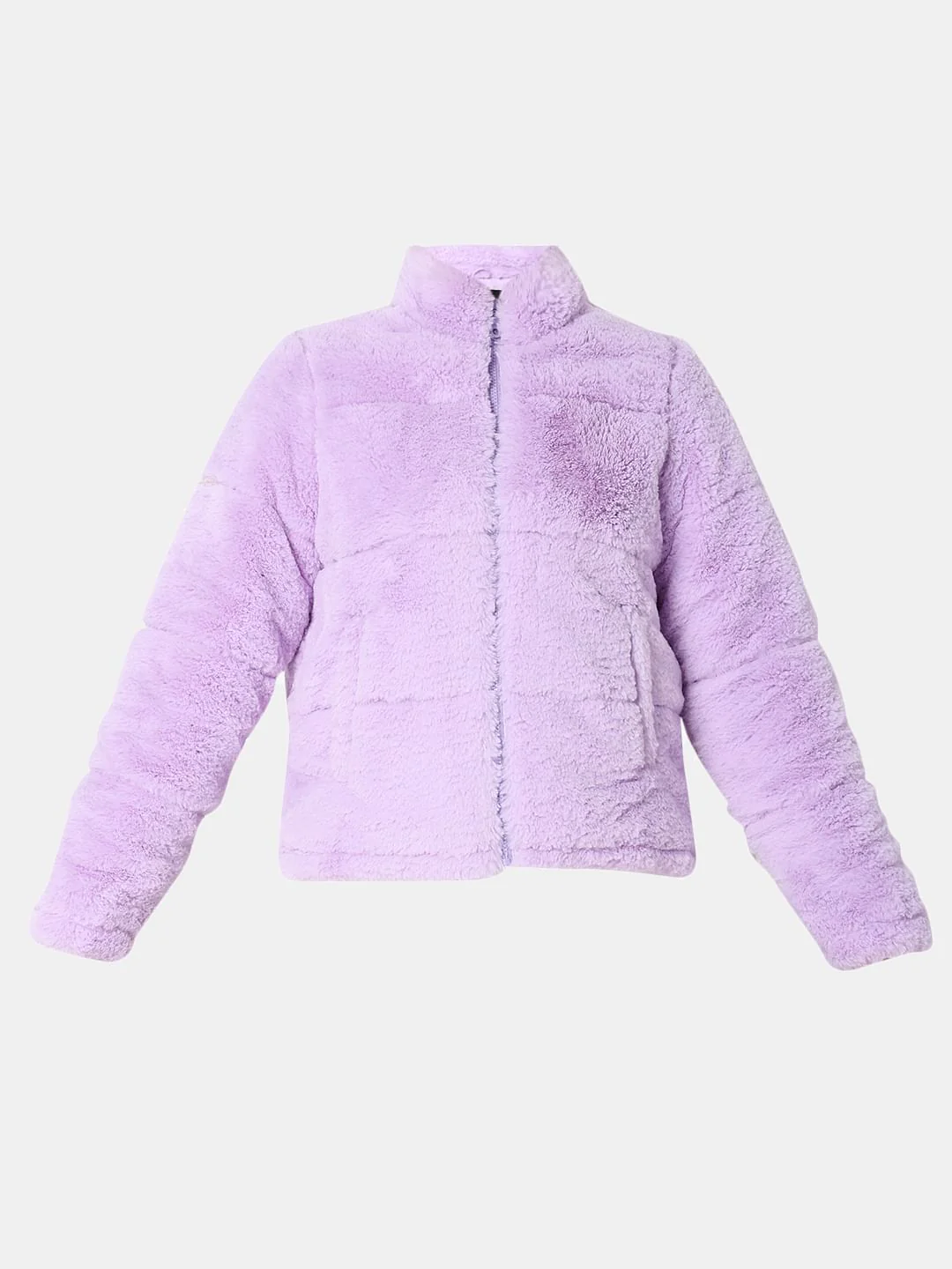 Lilac Faux Fur Jacket - Image 7