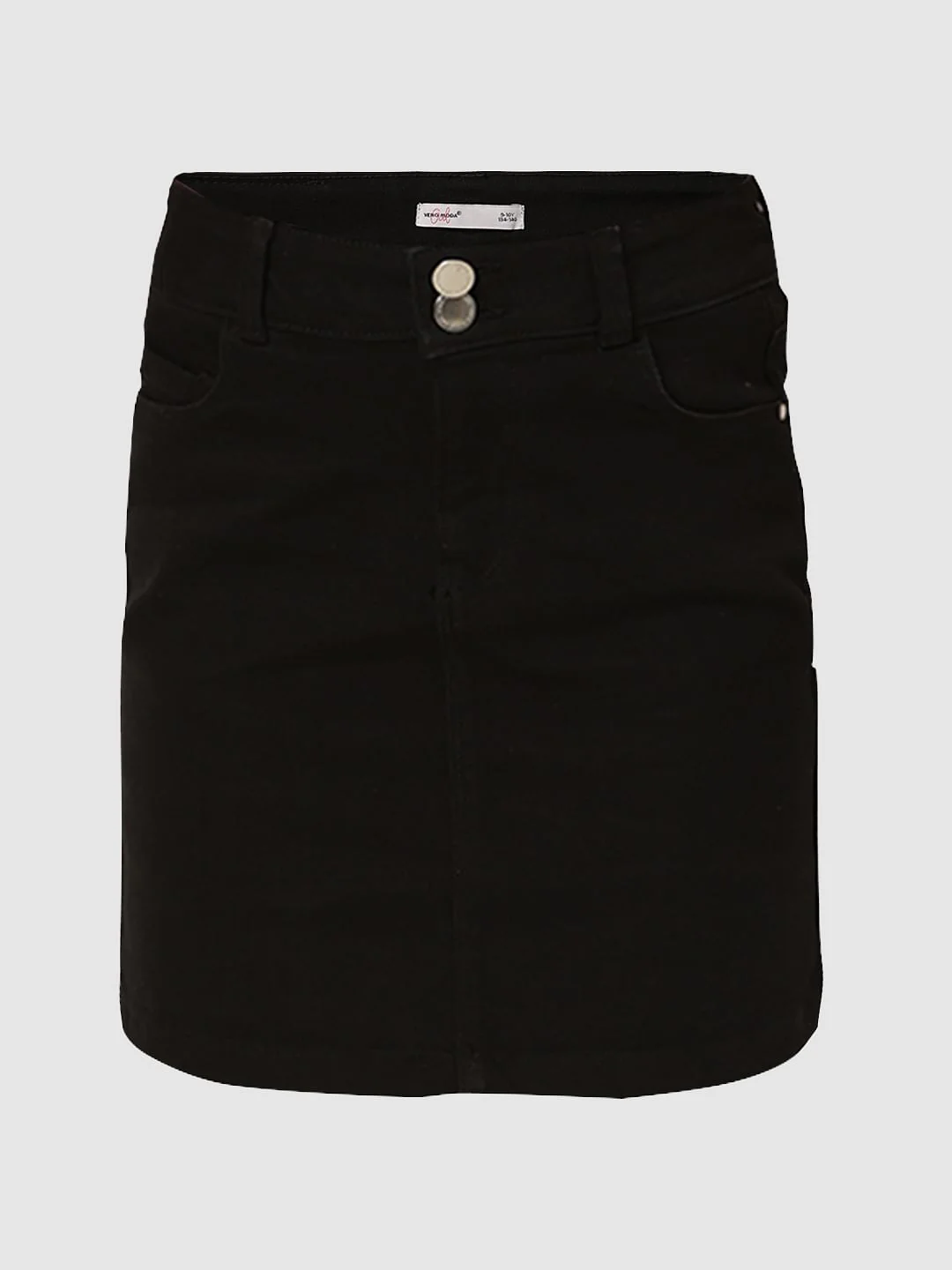 Girls Black Denim Skirt - Image 5