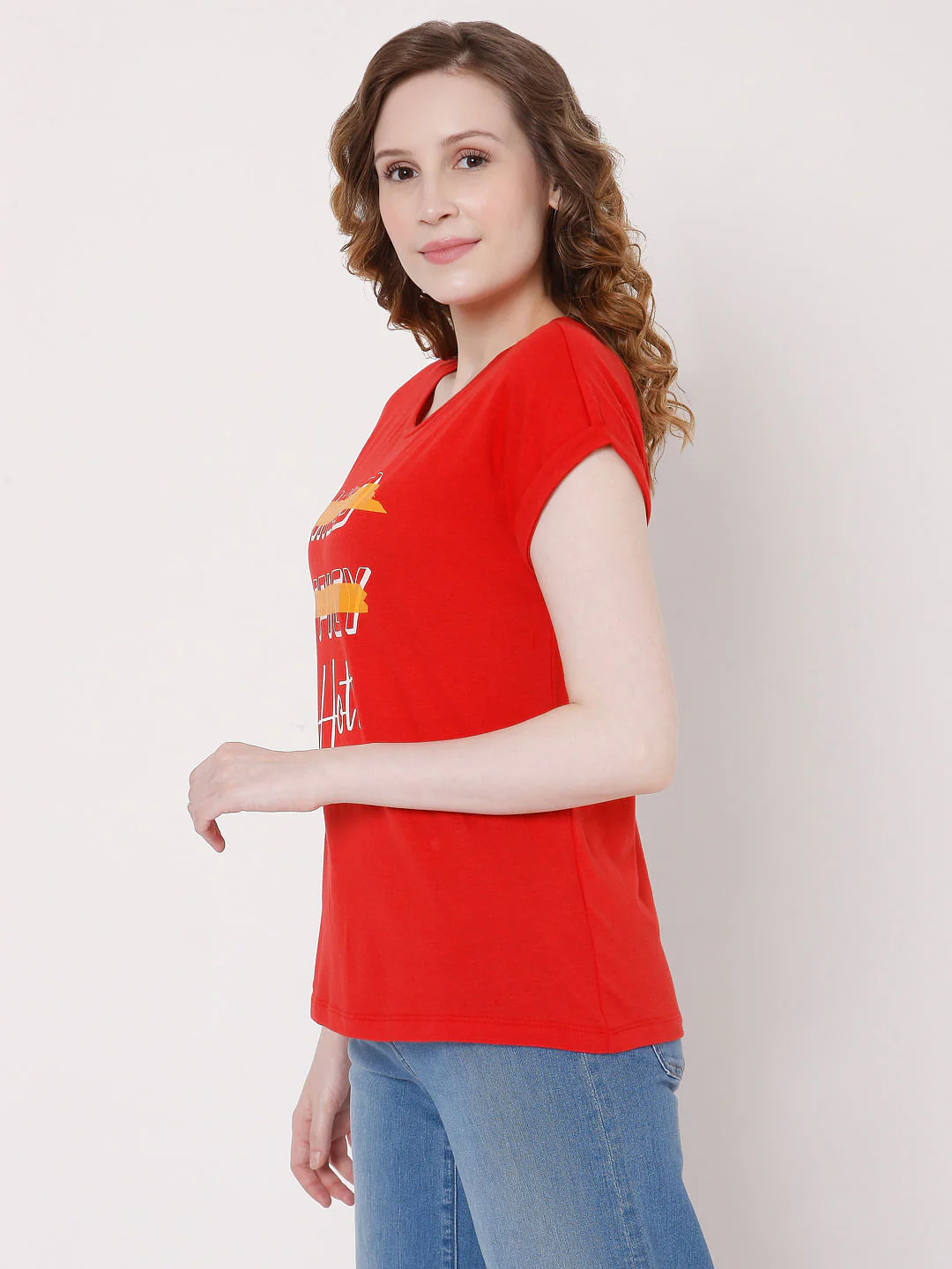 Red Graphic Print T-Shirt - Image 3
