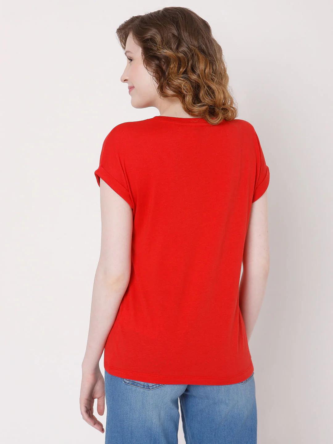 Red Graphic Print T-Shirt - Image 4