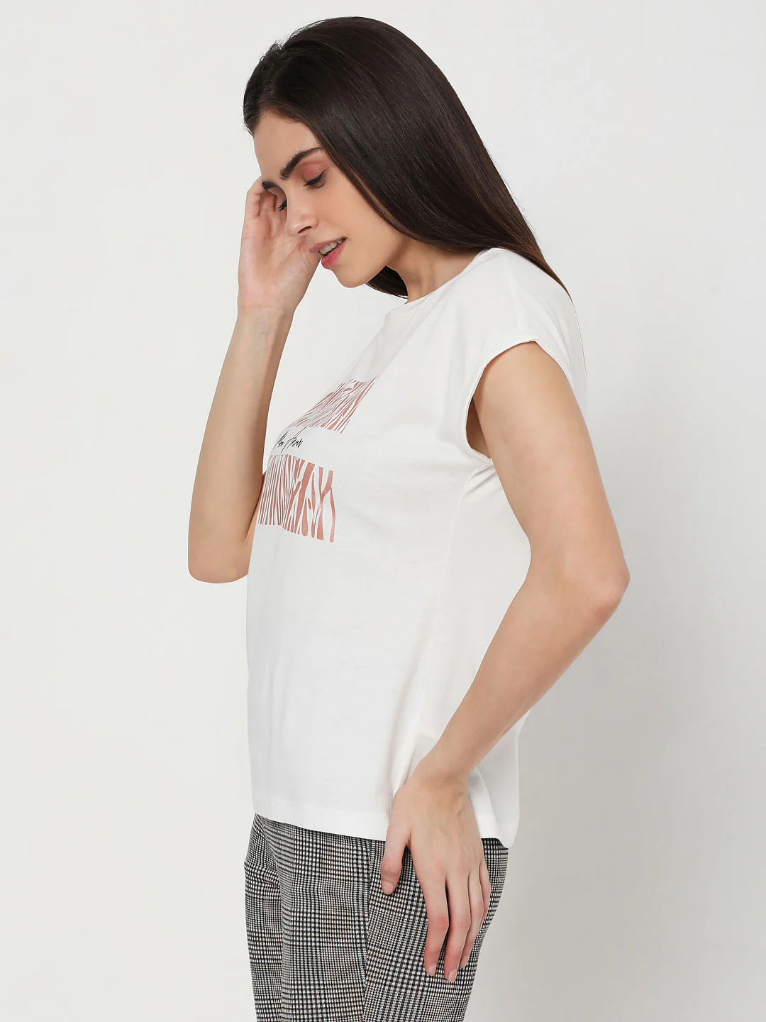 White Graphic Print T-Shirt - Image 2