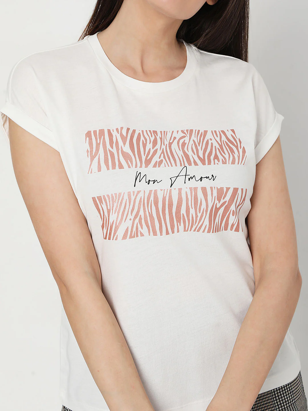 White Graphic Print T-Shirt - Image 5