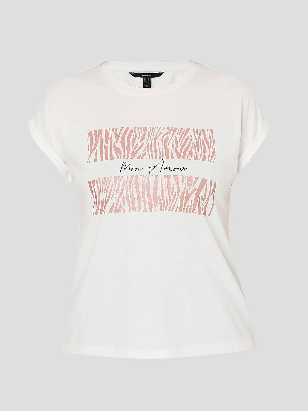 White Graphic Print T-Shirt - Image 6