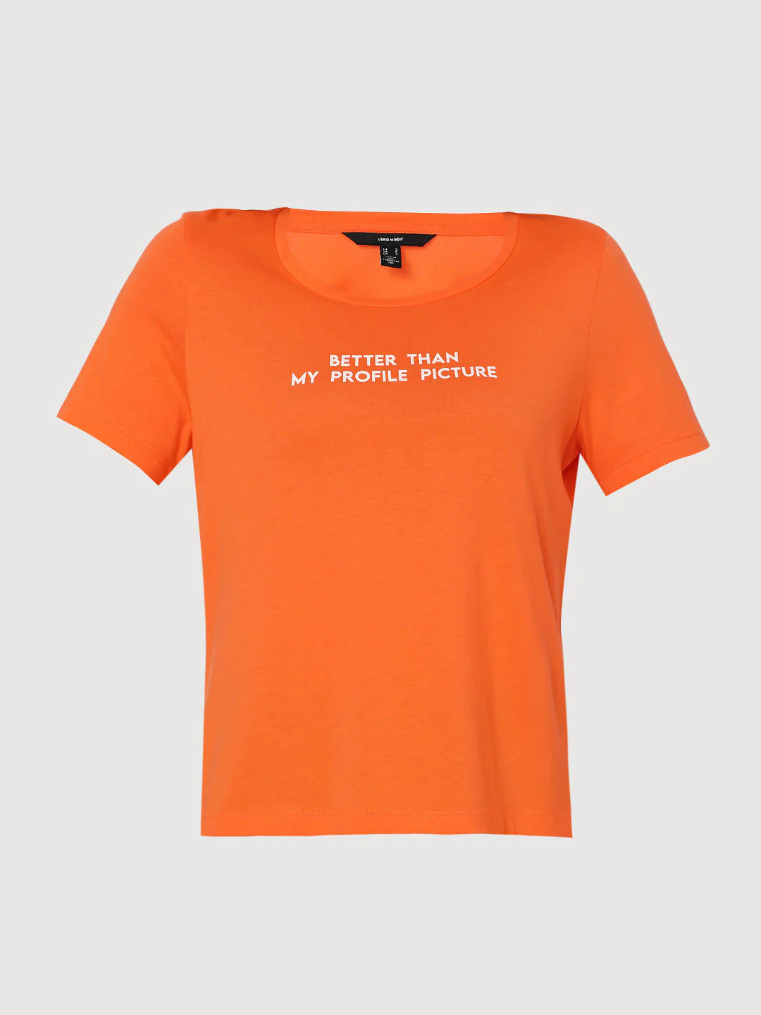 Orange Slogan Print T-Shirt - Image 6