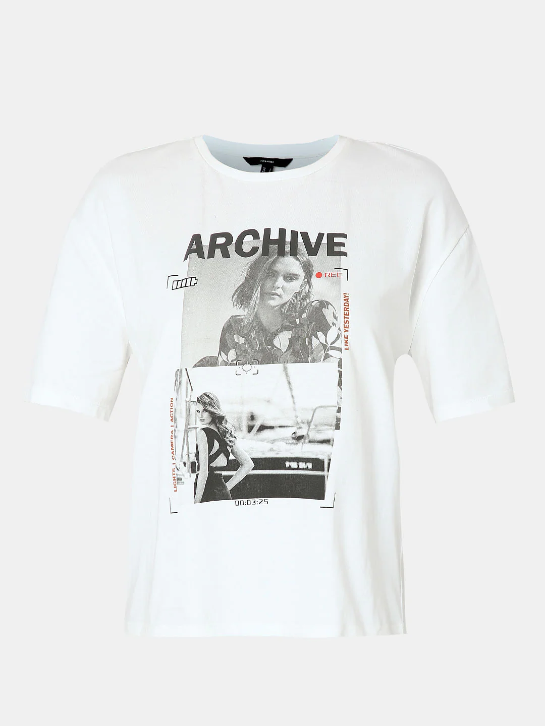 White Graphic Print T-Shirt - Image 7