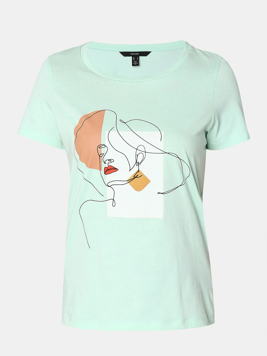 Mint Green Graphic Print T-Shirt - Image 7