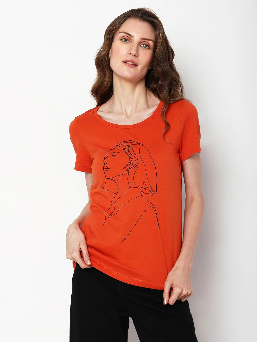 Rust Graphic Print T-Shirt - Image 2