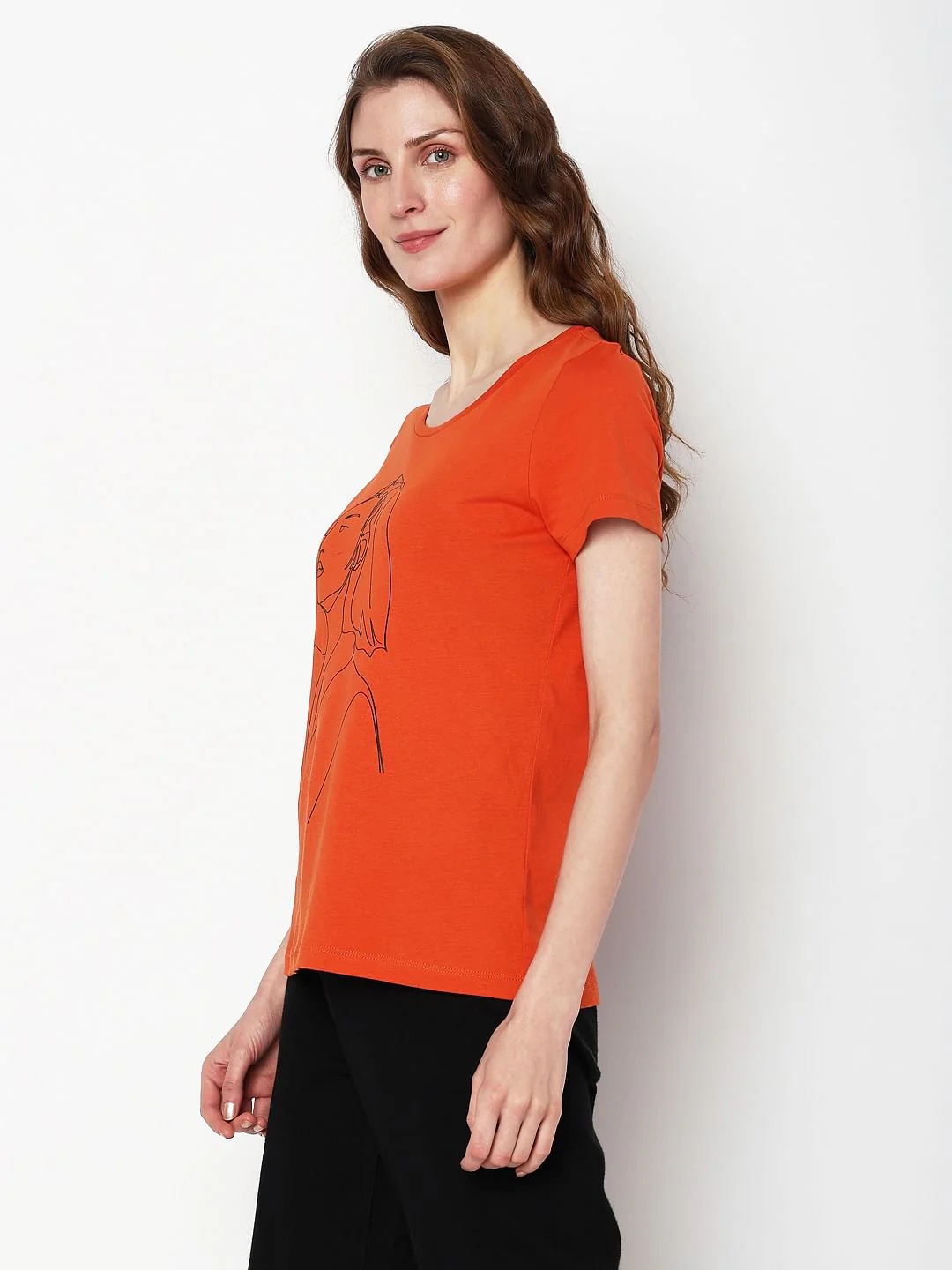 Rust Graphic Print T-Shirt - Image 3