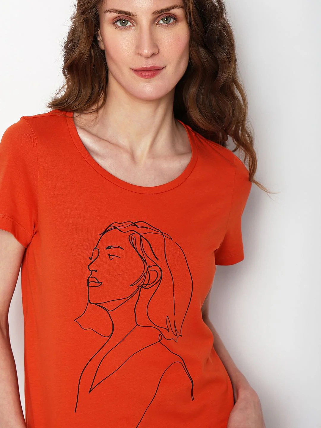 Rust Graphic Print T-Shirt - Image 6