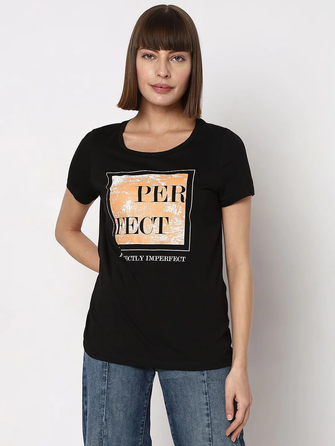 Black Graphic Print T-Shirt - Image 2