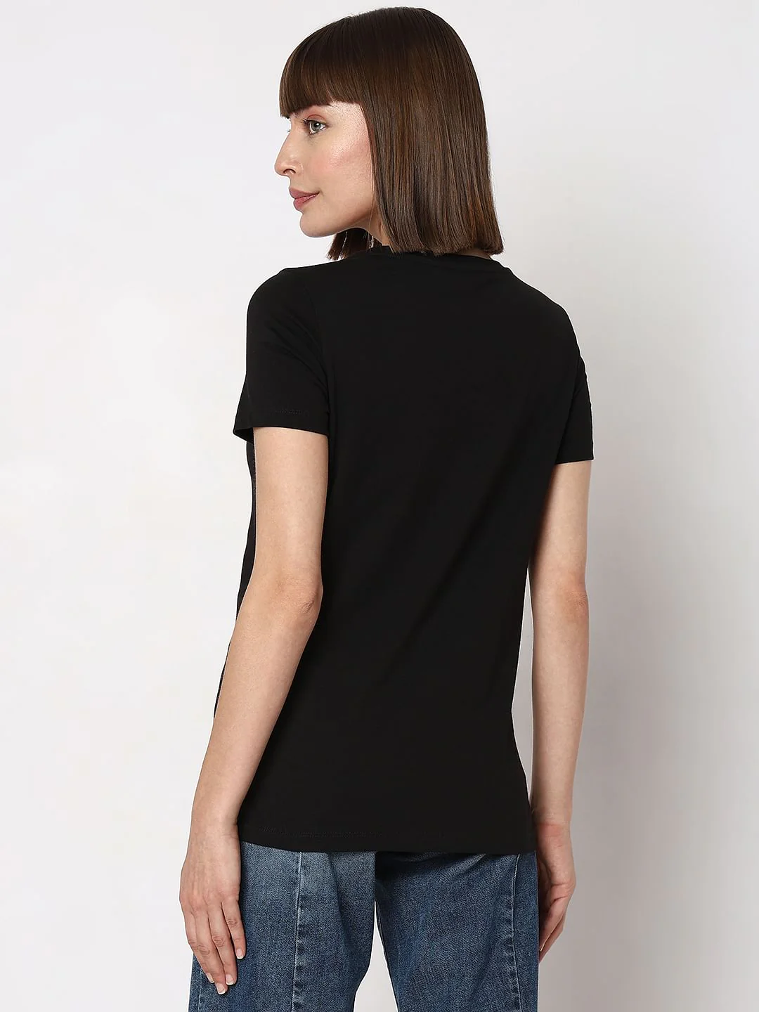 Black Graphic Print T-Shirt - Image 4