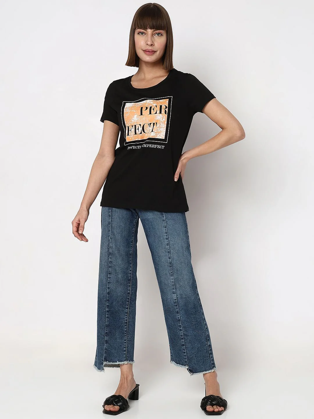 Black Graphic Print T-Shirt - Image 5