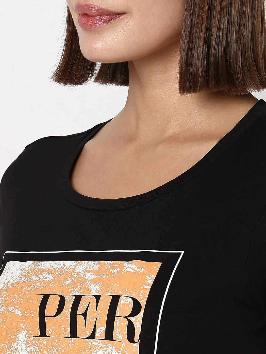 Black Graphic Print T-Shirt - Image 8