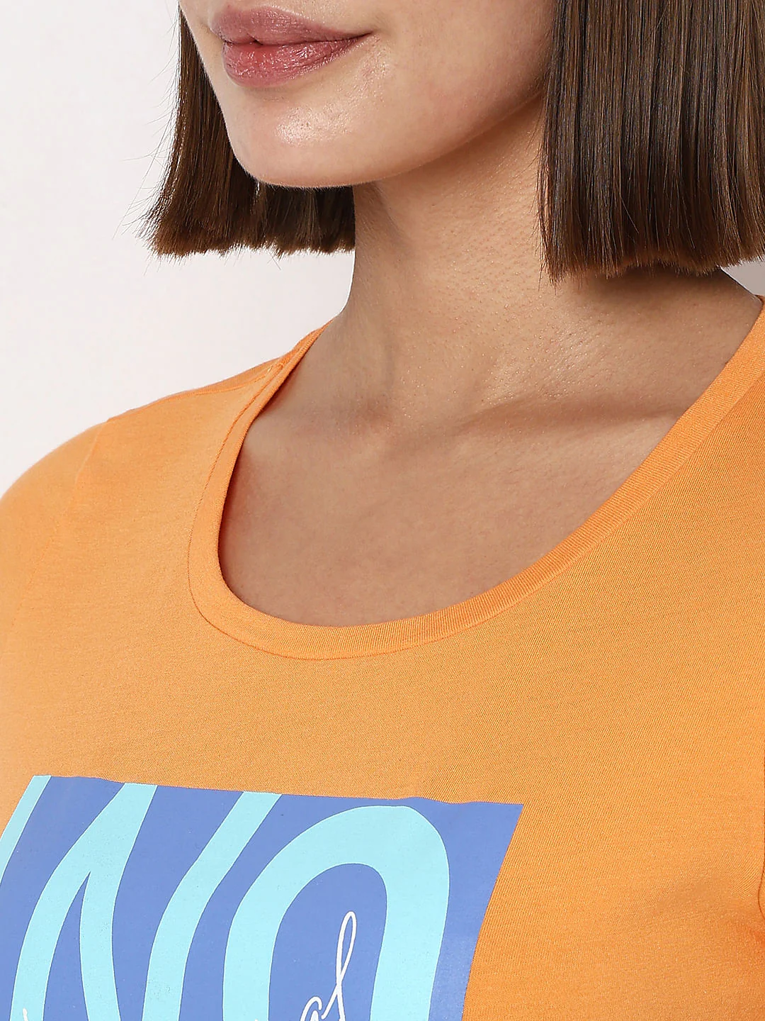 Orange Graphic Print T-Shirt - Image 8