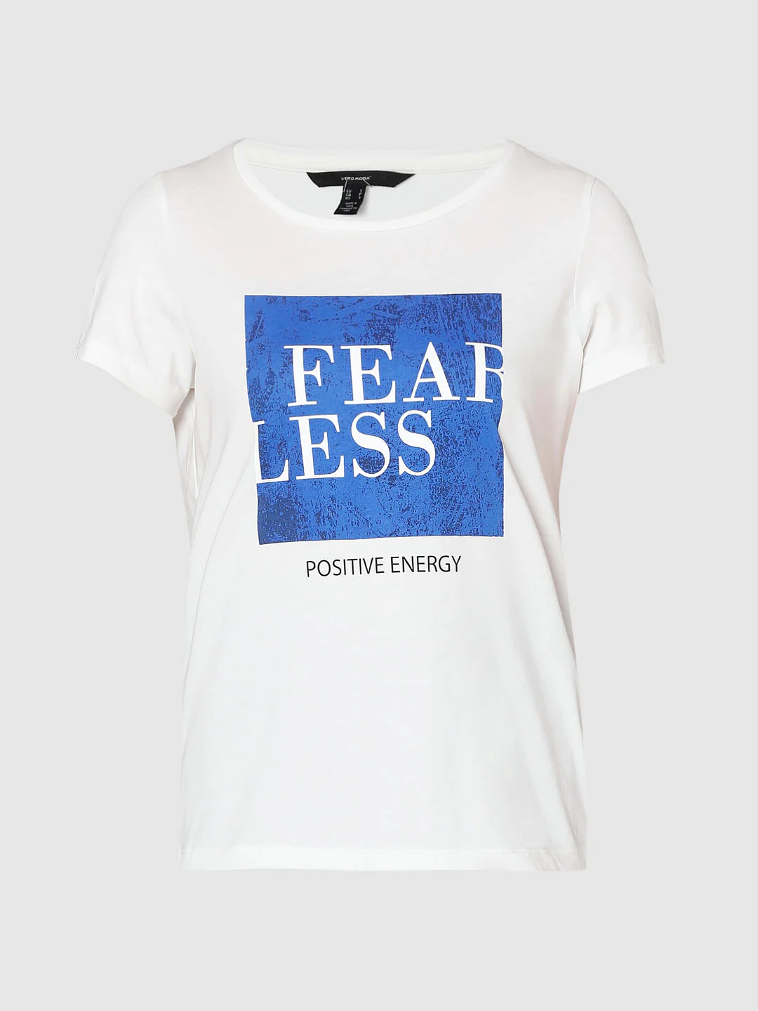 White Typographic Print T-Shirt - Image 7