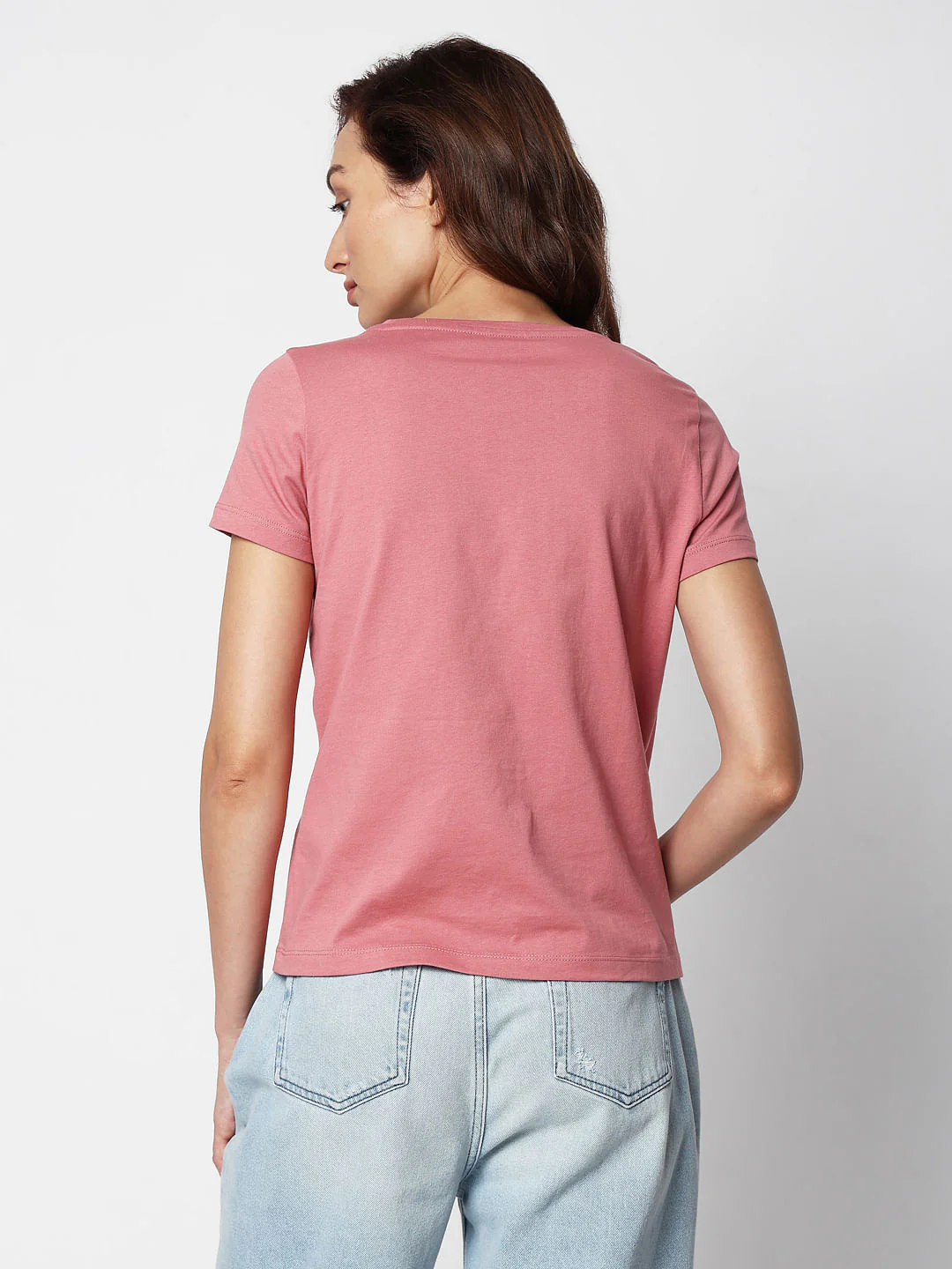 Pink Floral Sequin Detail T-Shirt - Image 4