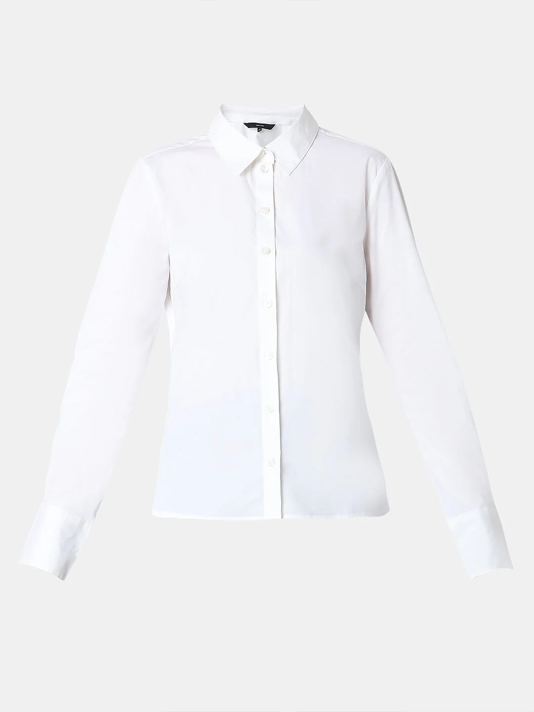 White Fitted Full Sleeves Shirt - Image 7