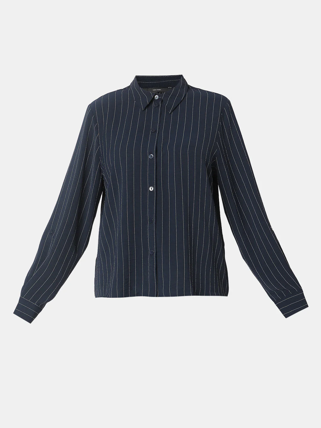 Navy Blue Striped Shirt - Image 7