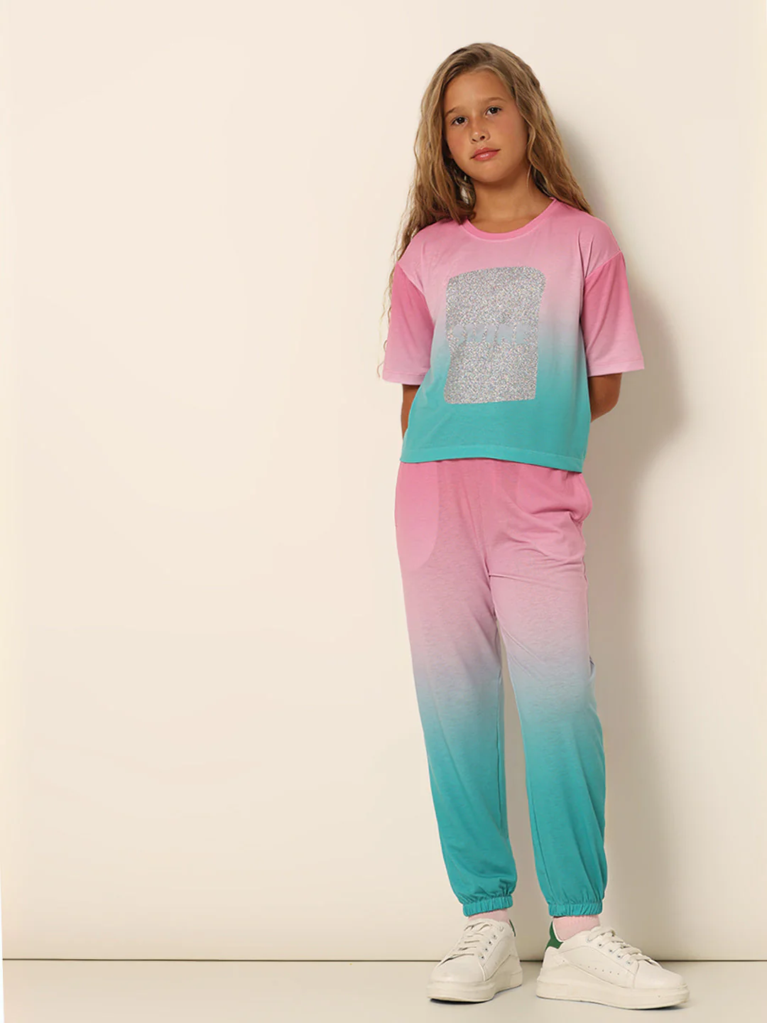 GIRLS Pink Printed T-shirt - Image 5