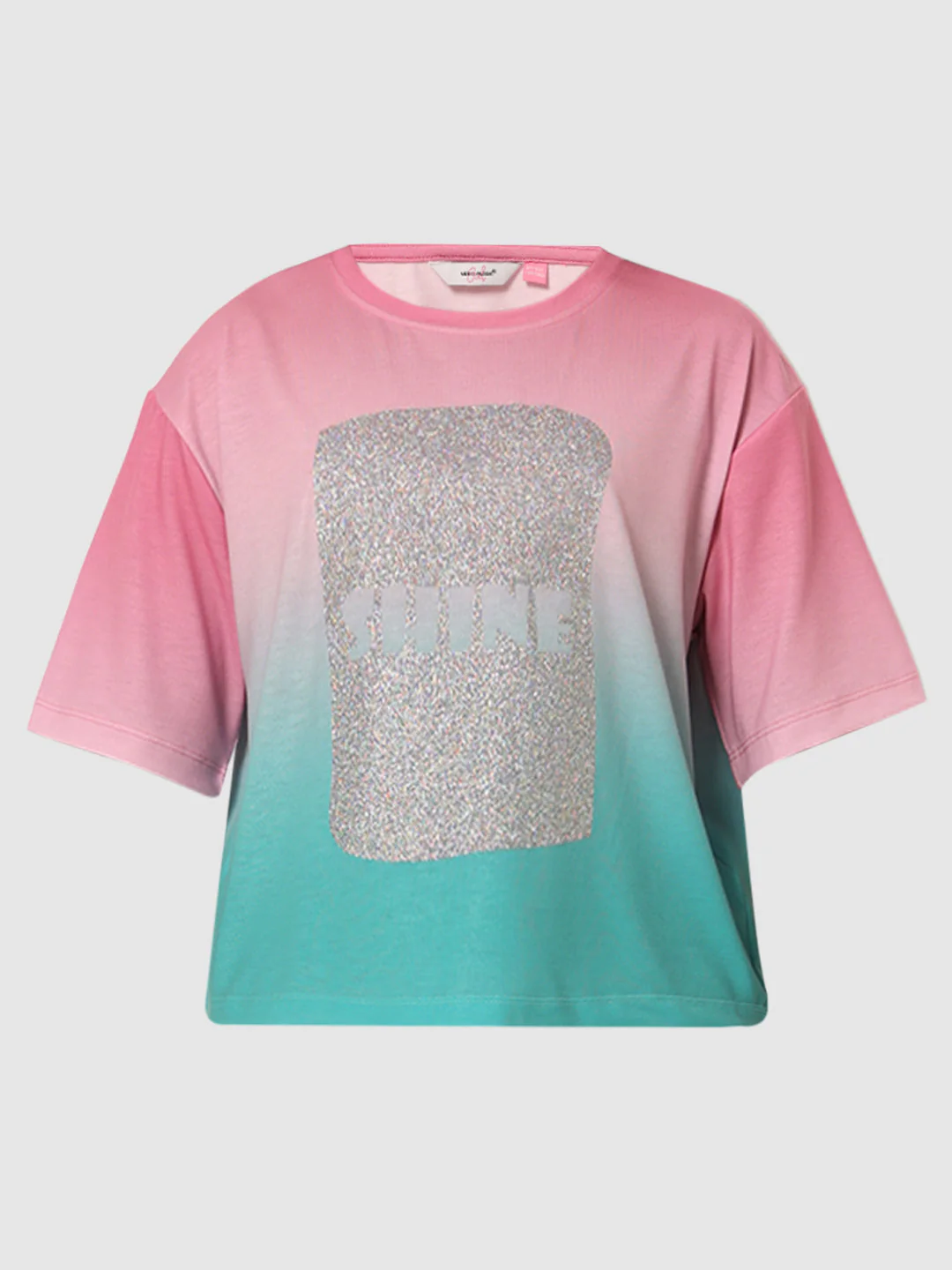 GIRLS Pink Printed T-shirt - Image 6