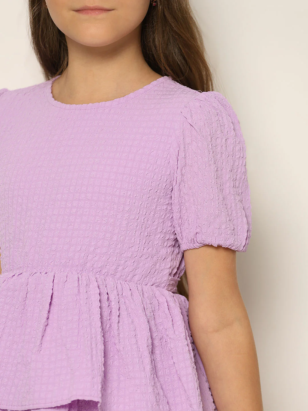 Purple Layered Fit & Flare Dress - Image 4