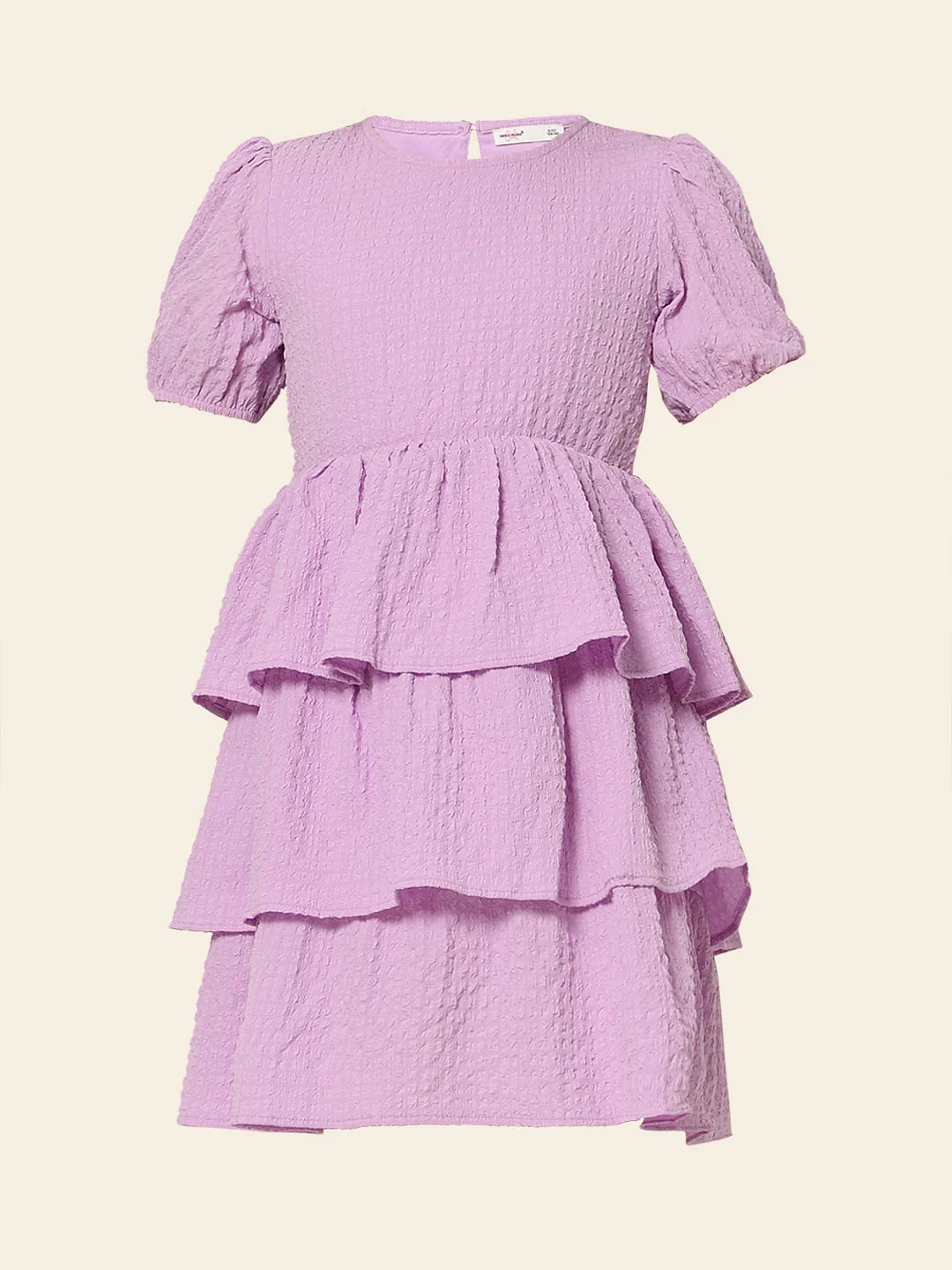 Purple Layered Fit & Flare Dress - Image 6