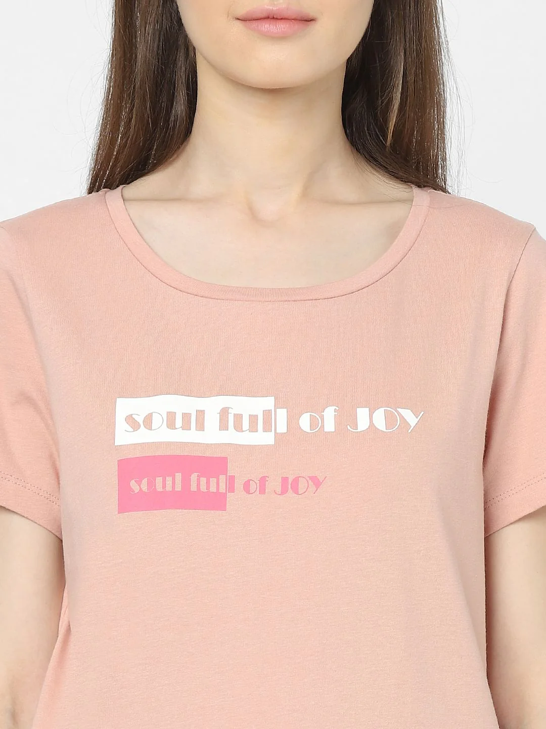 Pink Slogan Print T-Shirt - Image 5